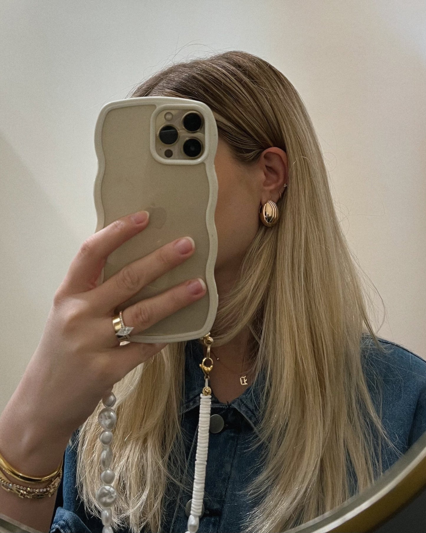 Lena Textured Dome Hoops