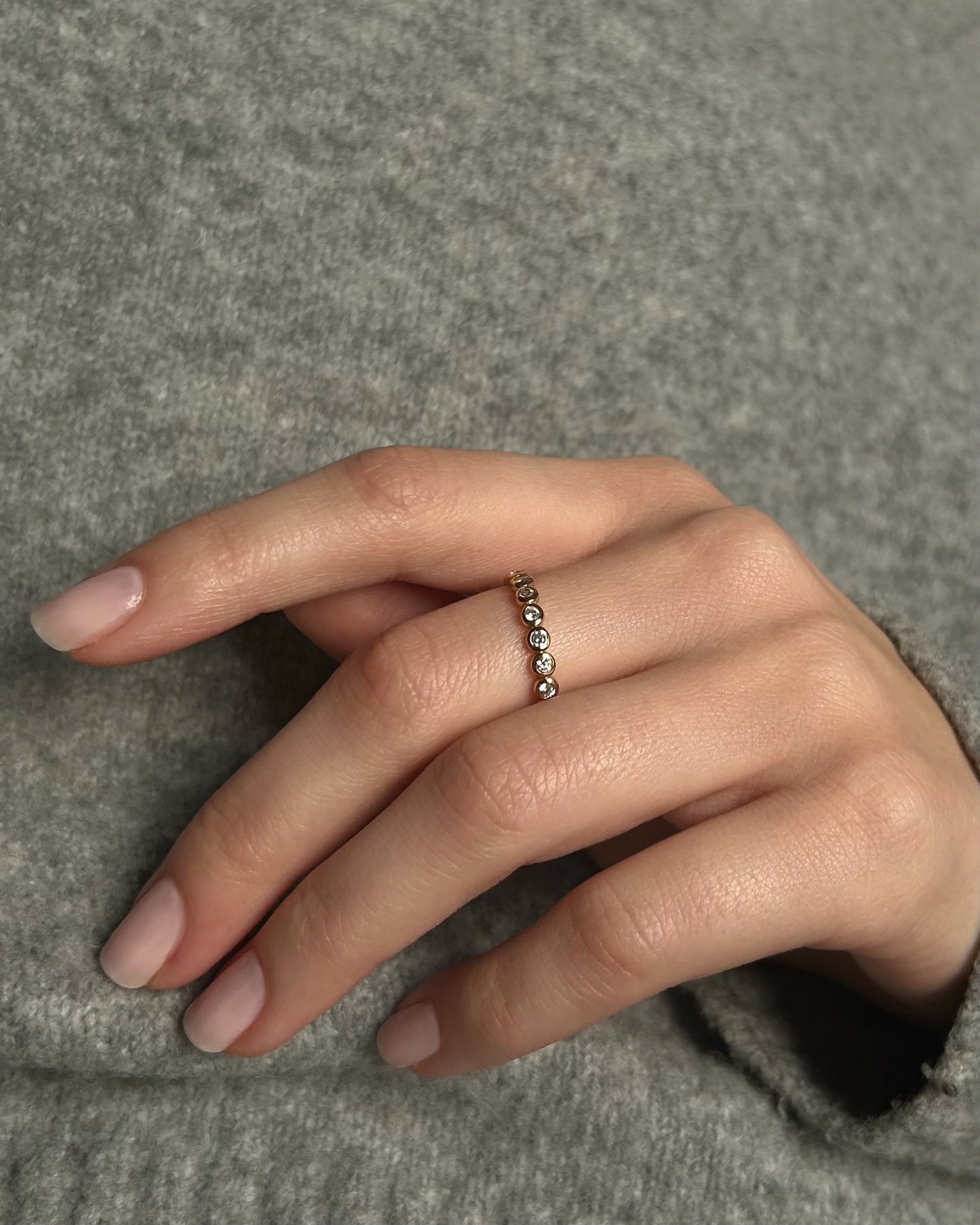 Nina Round Bezel Eternity Ring