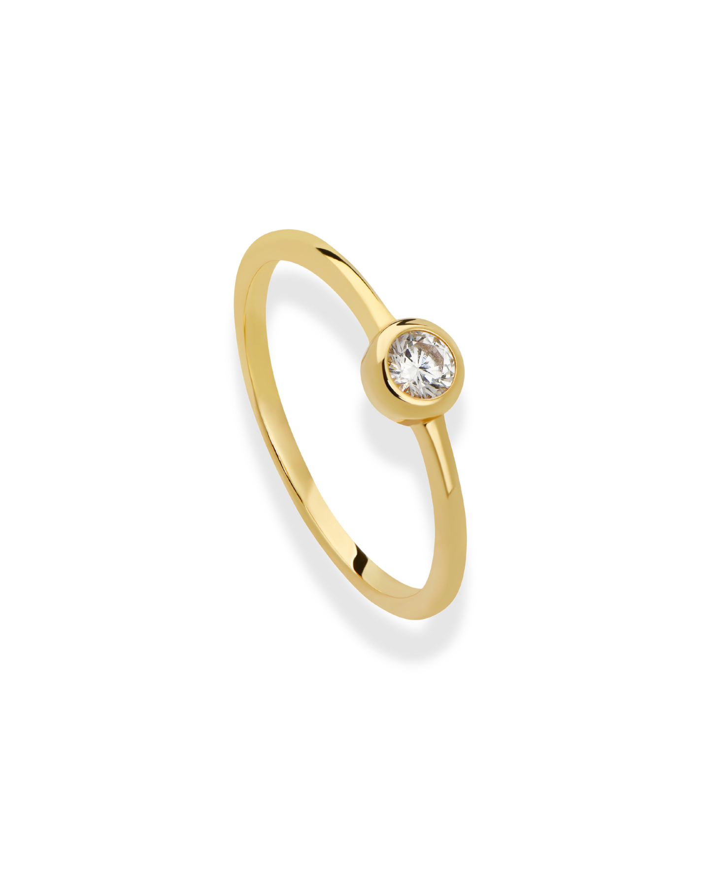 Dorian Round Bezel Stacking Ring