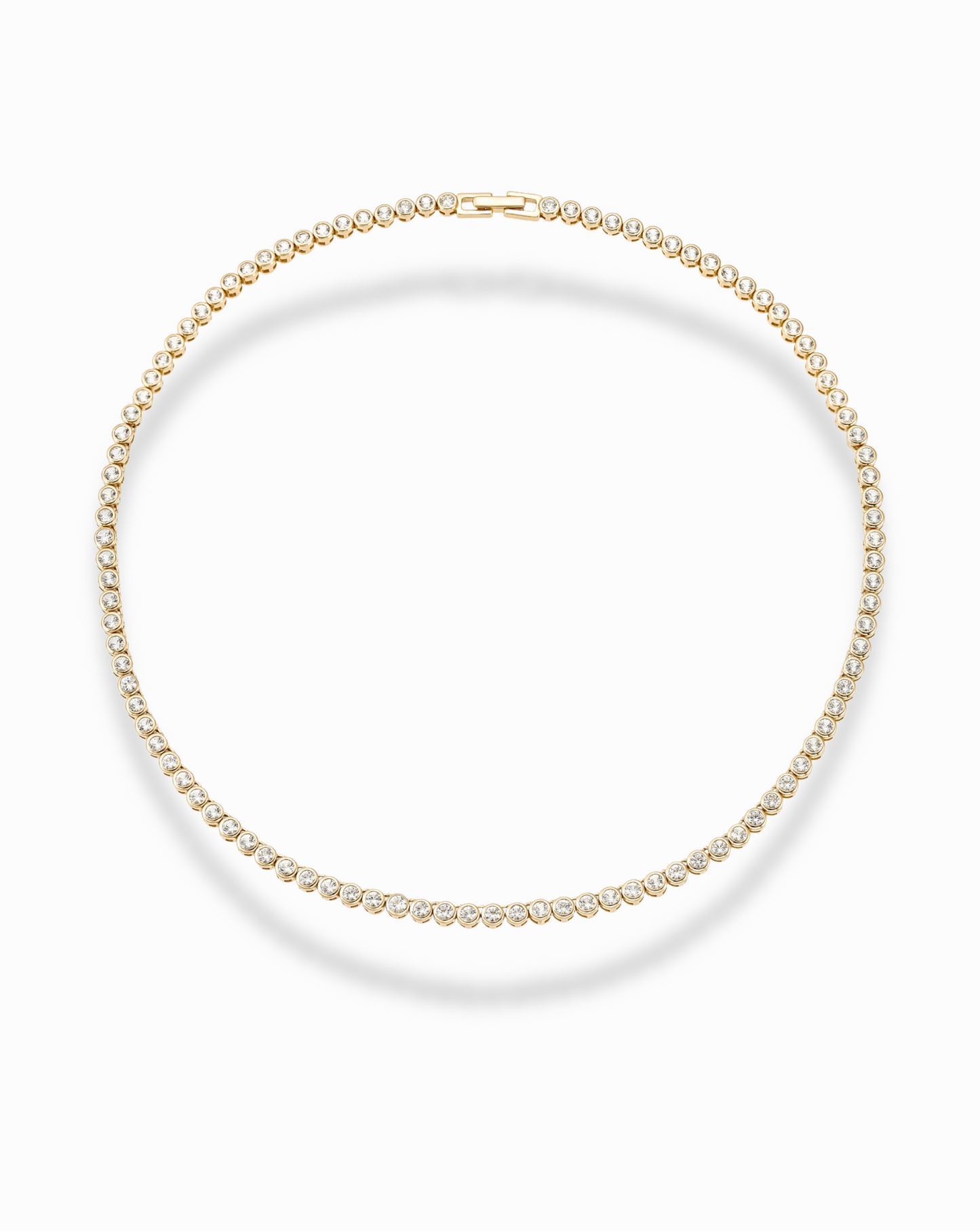Emma Bezel Tennis Necklace