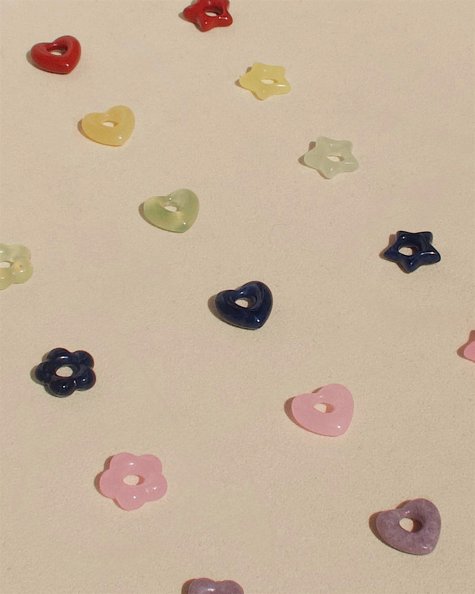 Lola Heart Gemstone Spacer