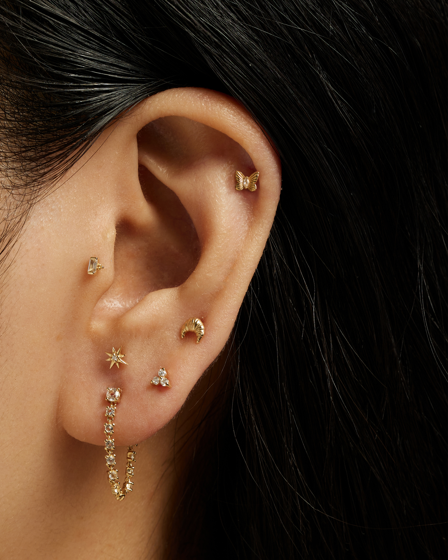 14k Tiny Dancer Stud