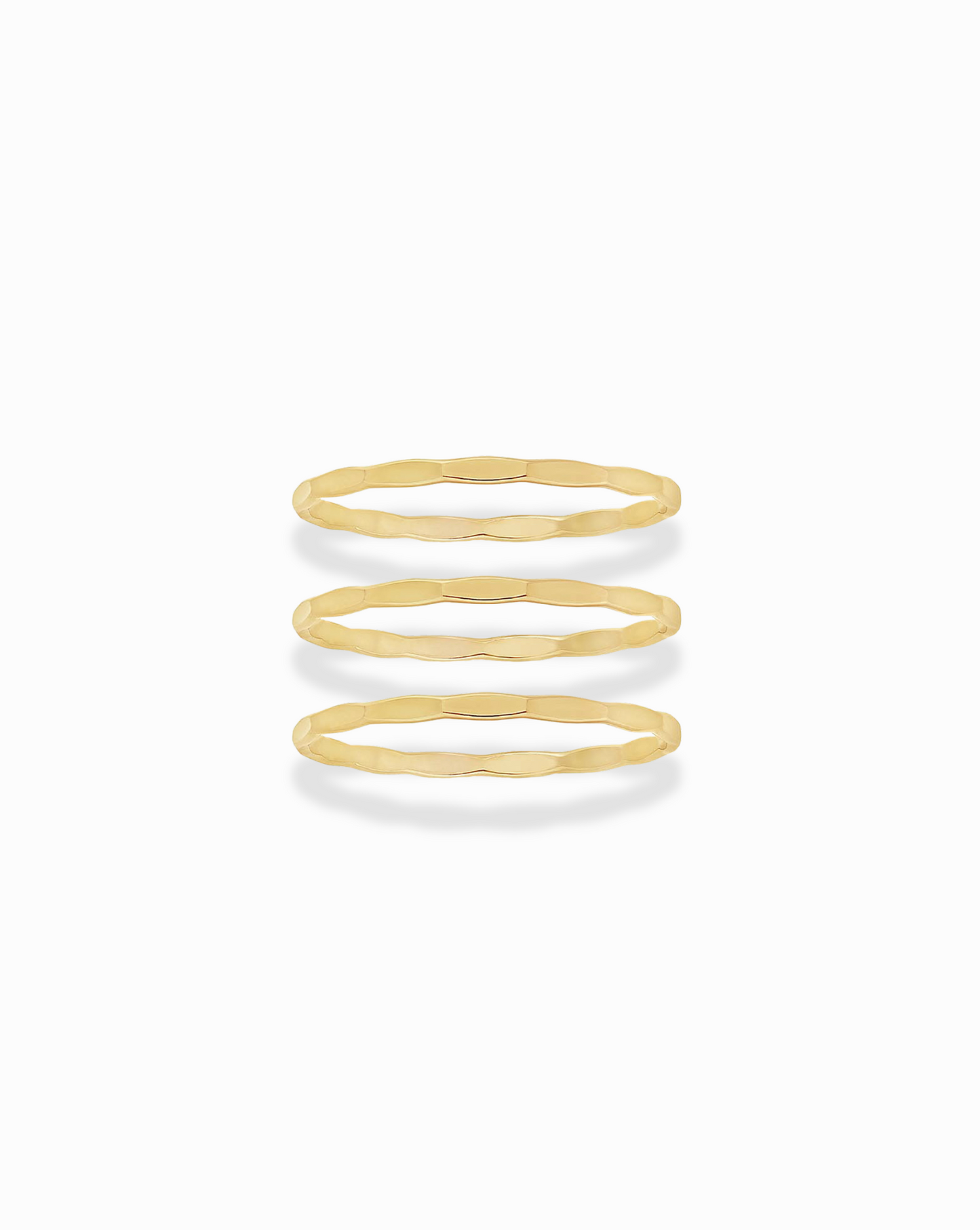Hammered Stacking Ring Set - Rings - MOD + JO