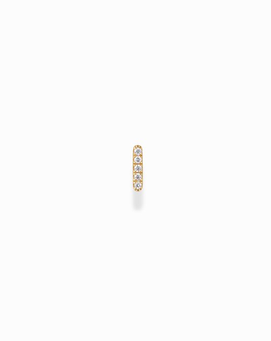 14k Diamond Bar Stud