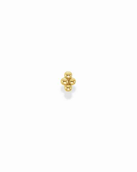 14k Mini Cluster Stud