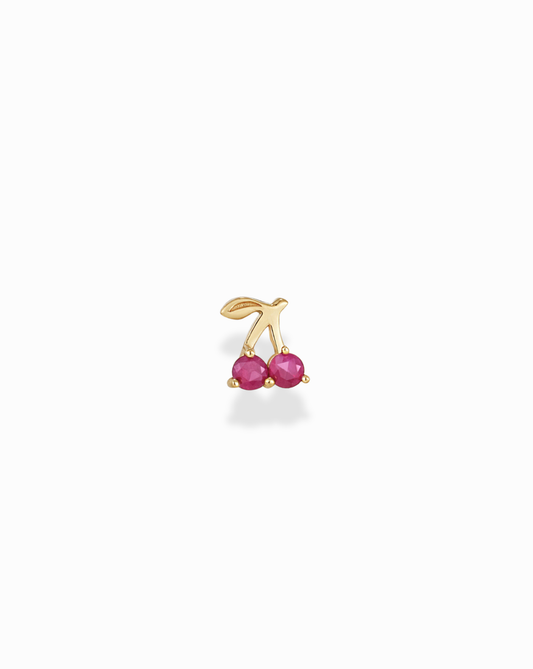 14k Cherry Stud