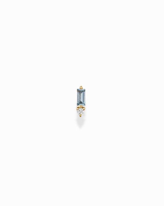 14k Something Blue Stud