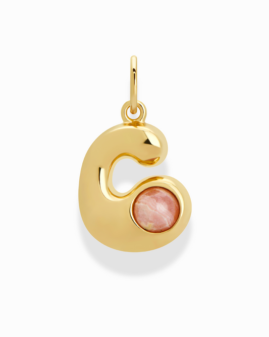 Thea Bubble Letter Charm