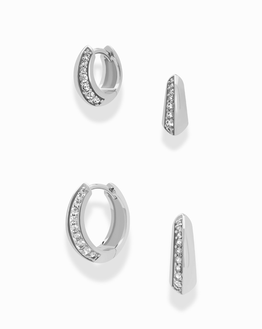 Corey Pave Hoop Set - Mod + Jo