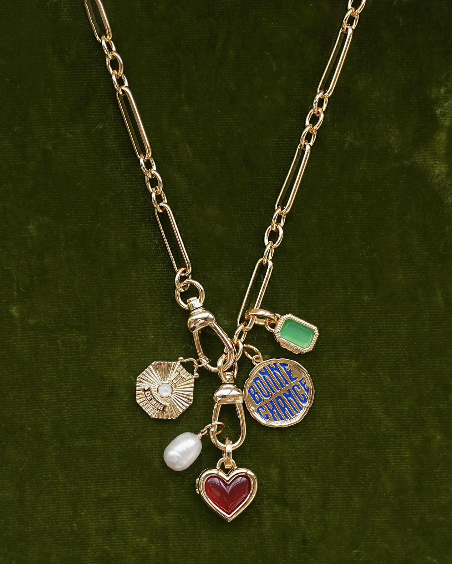 Mabel Locket - Amazonite - Wholesale