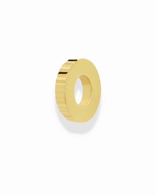 Desi Fluted Charm Spacer - Mod + Jo - Jewelry built to last, advanced plating technology