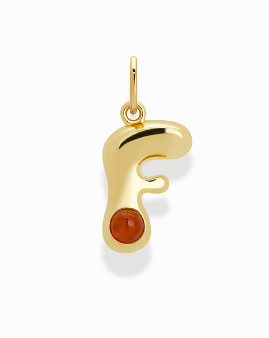 Thea Bubble Letter Charm