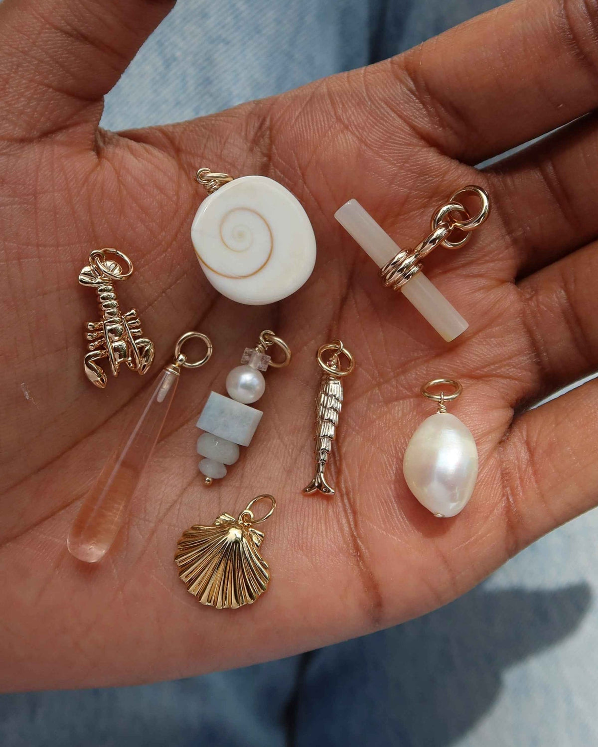 Ethel Gemstone Toggle Charm
