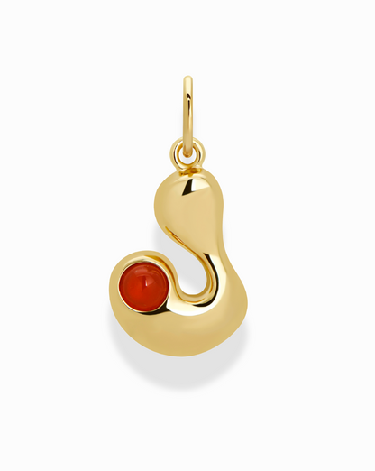 Thea Bubble Letter Charm