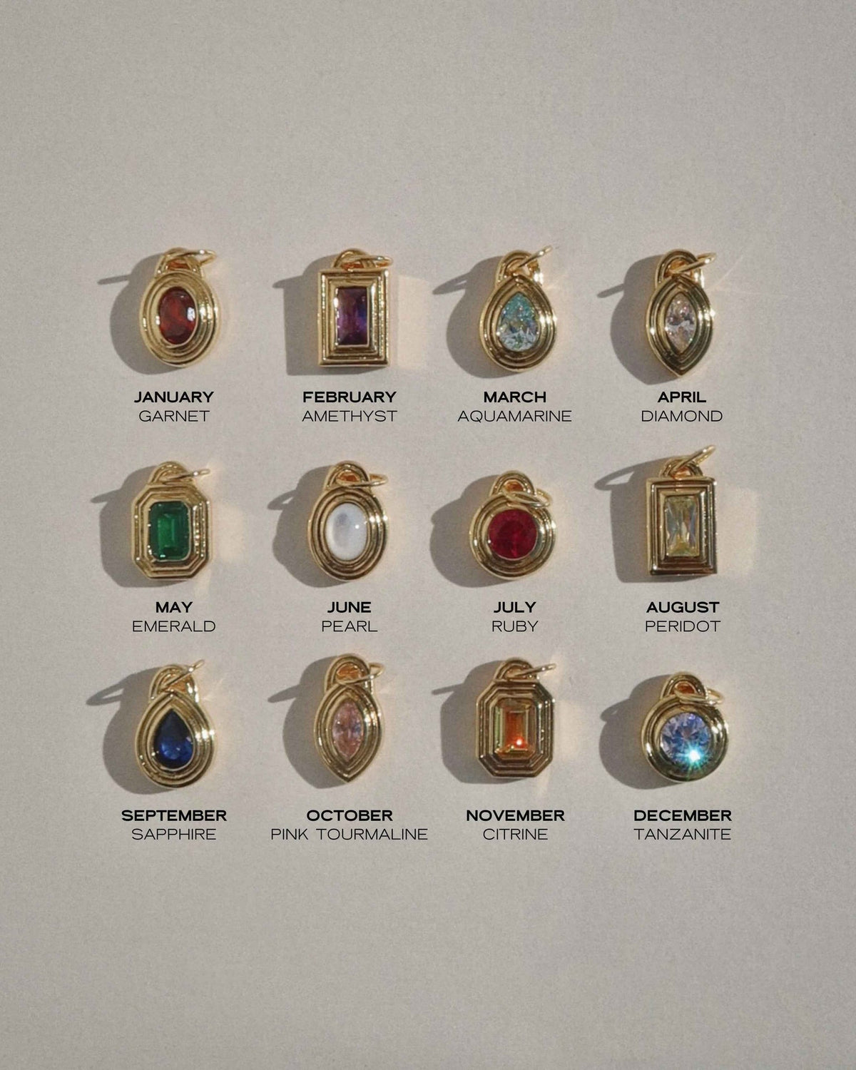 Monroe Birthstone Charm