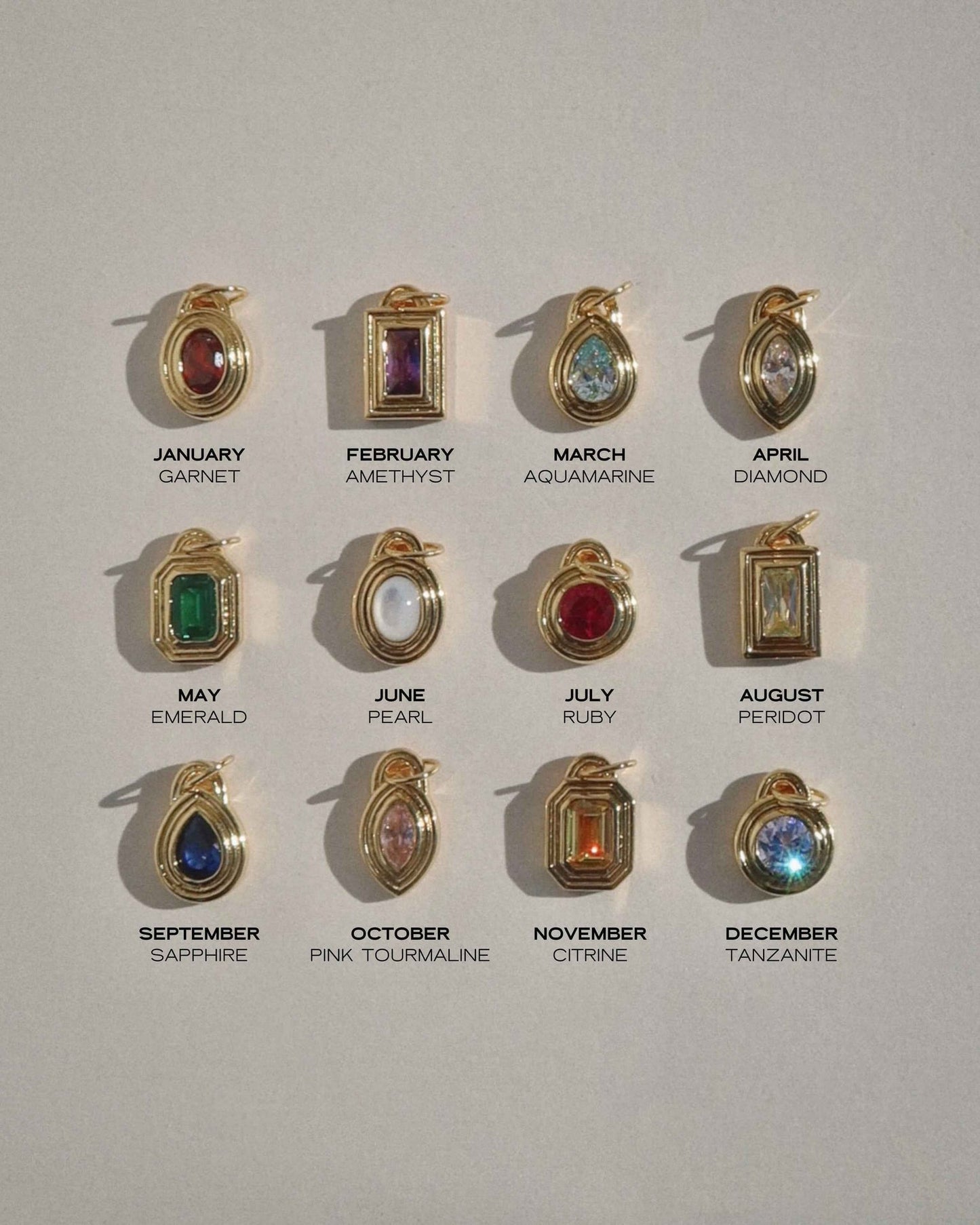 Monroe Birthstone Charm