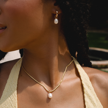 Devyn Pearl Drop Necklace