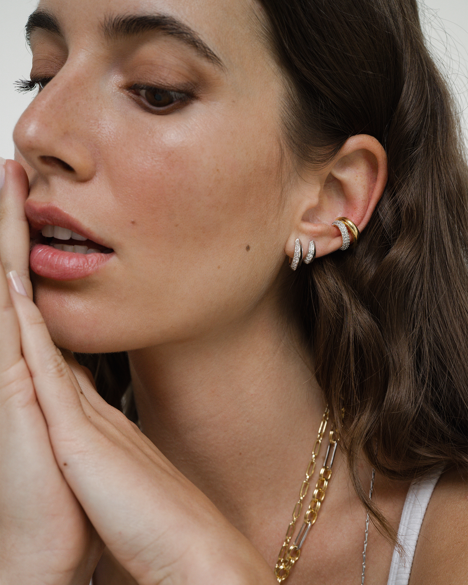 Corey Pave Hoop Set - Mod + Jo