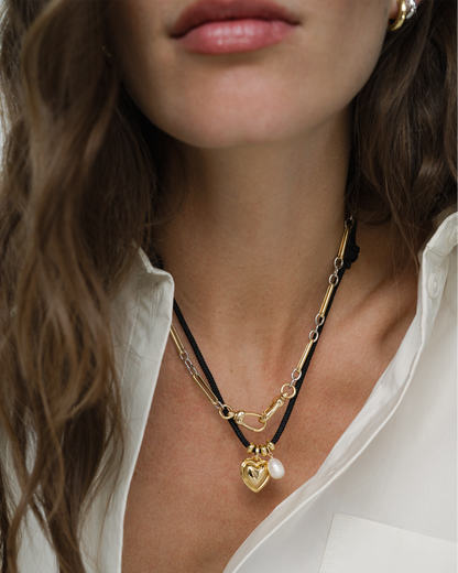 Olivia Puffy Heart Charm