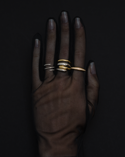 Grayson Two-Tone Wrap Ring - Mod + Jo