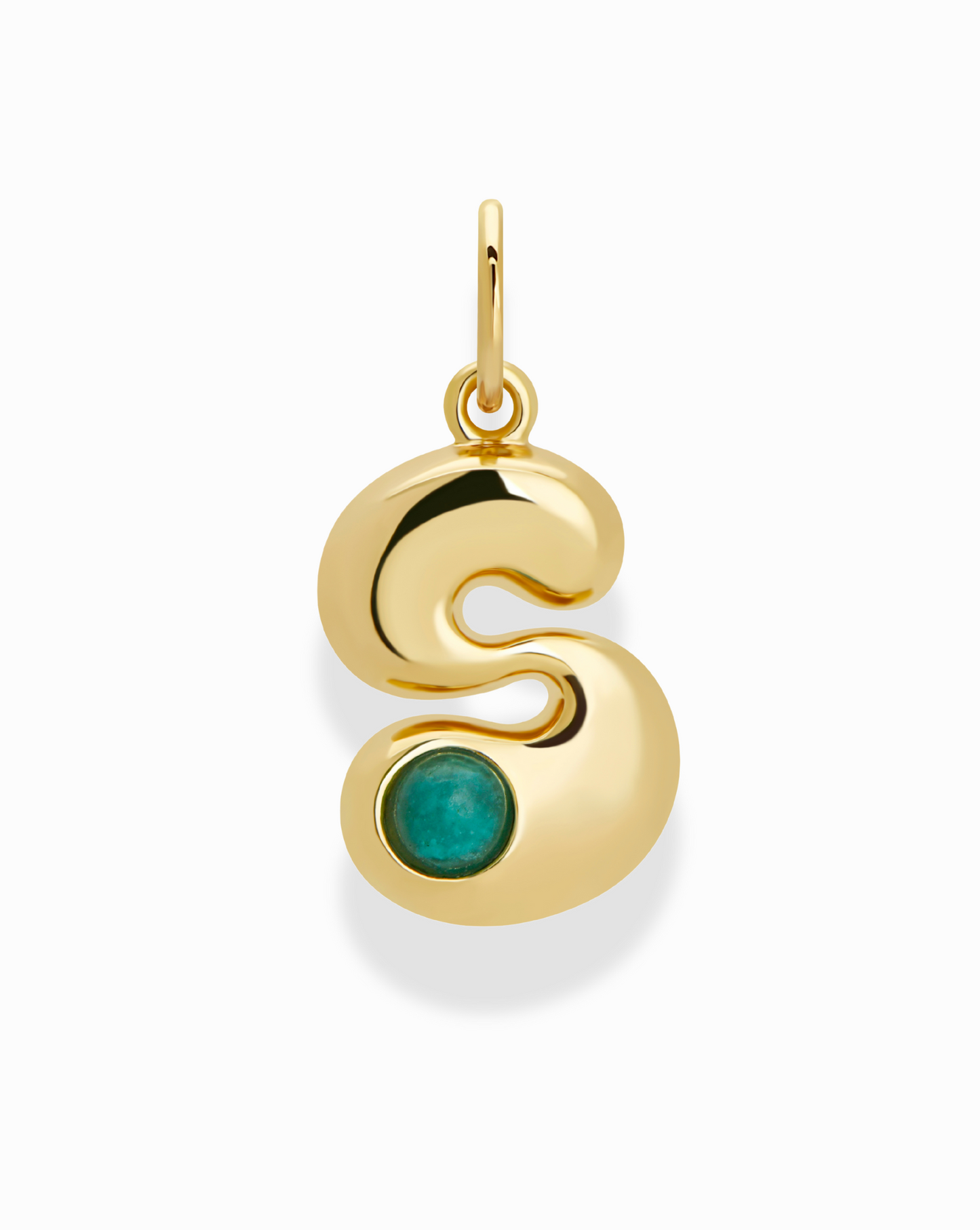 Thea Bubble Letter Charm