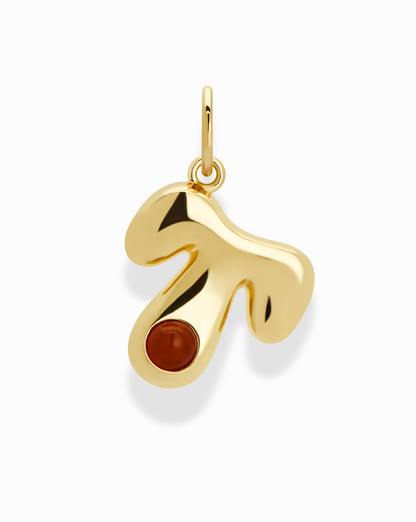 Thea Bubble Letter Charm