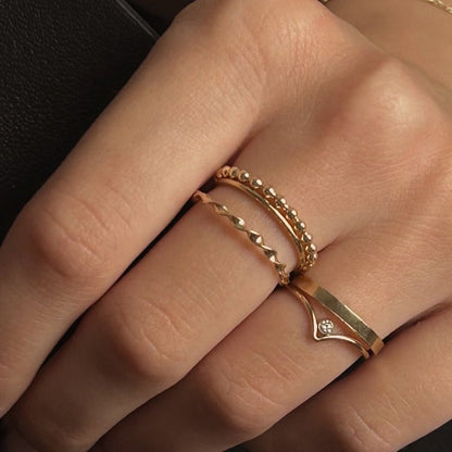 Ribbon Stacking Ring