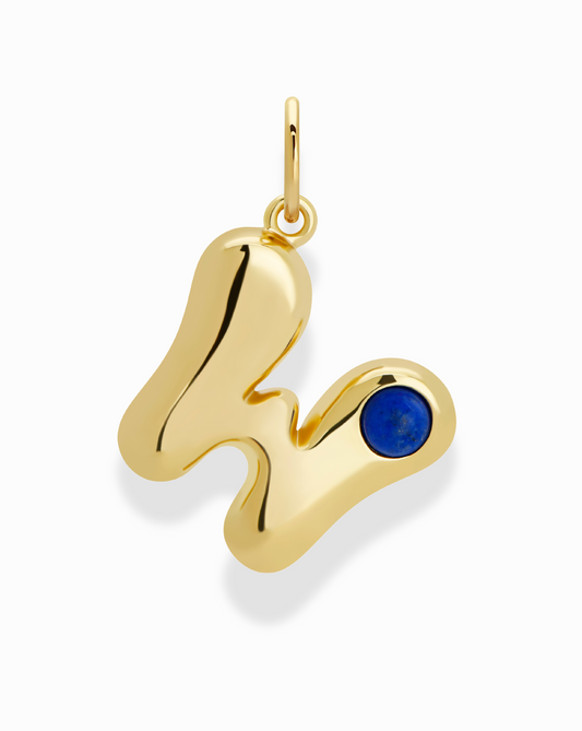 Thea Bubble Letter Charm
