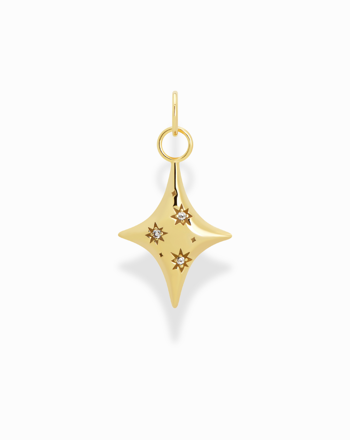 Celeste Puffy Star Charm