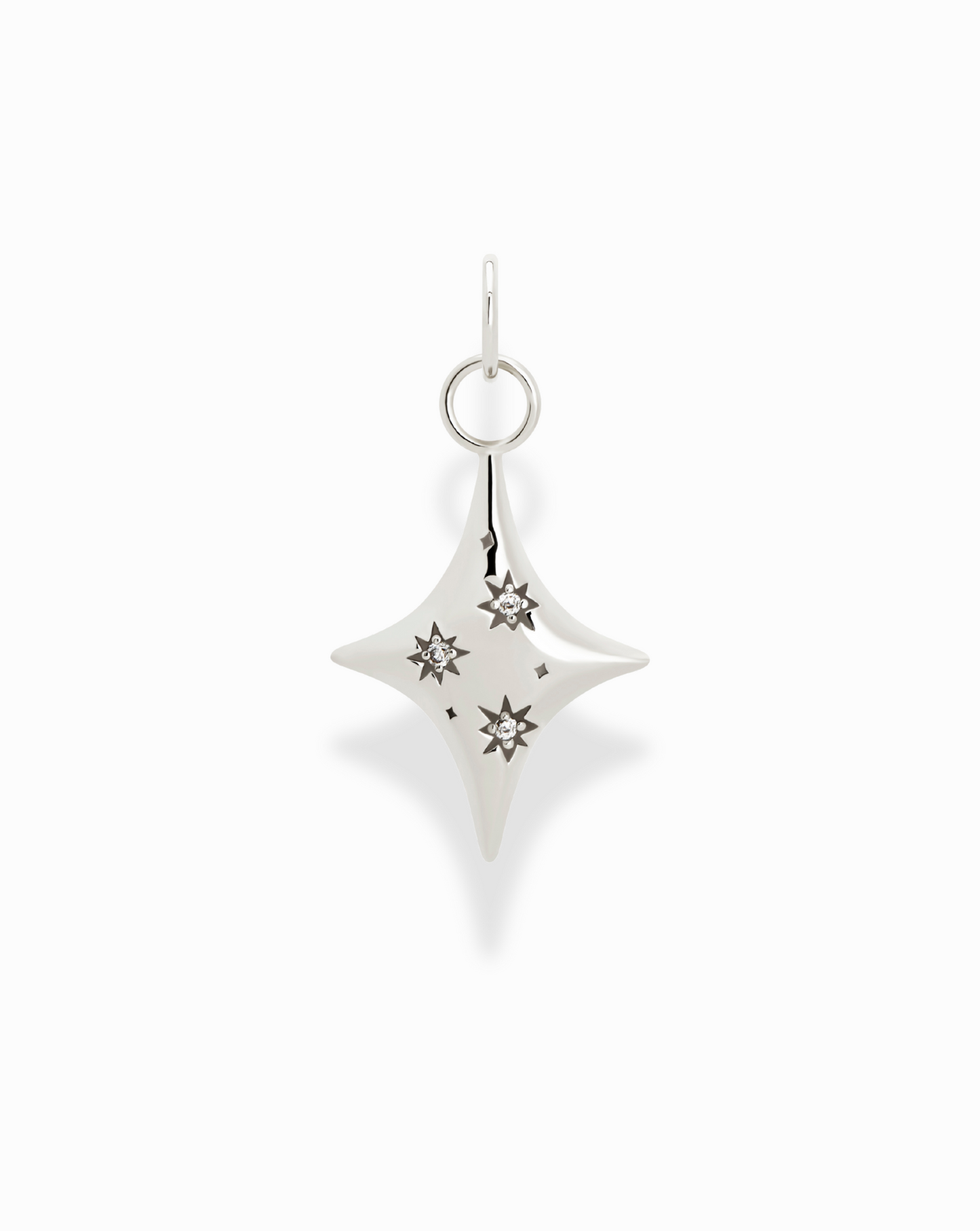 Celeste Puffy Star Charm