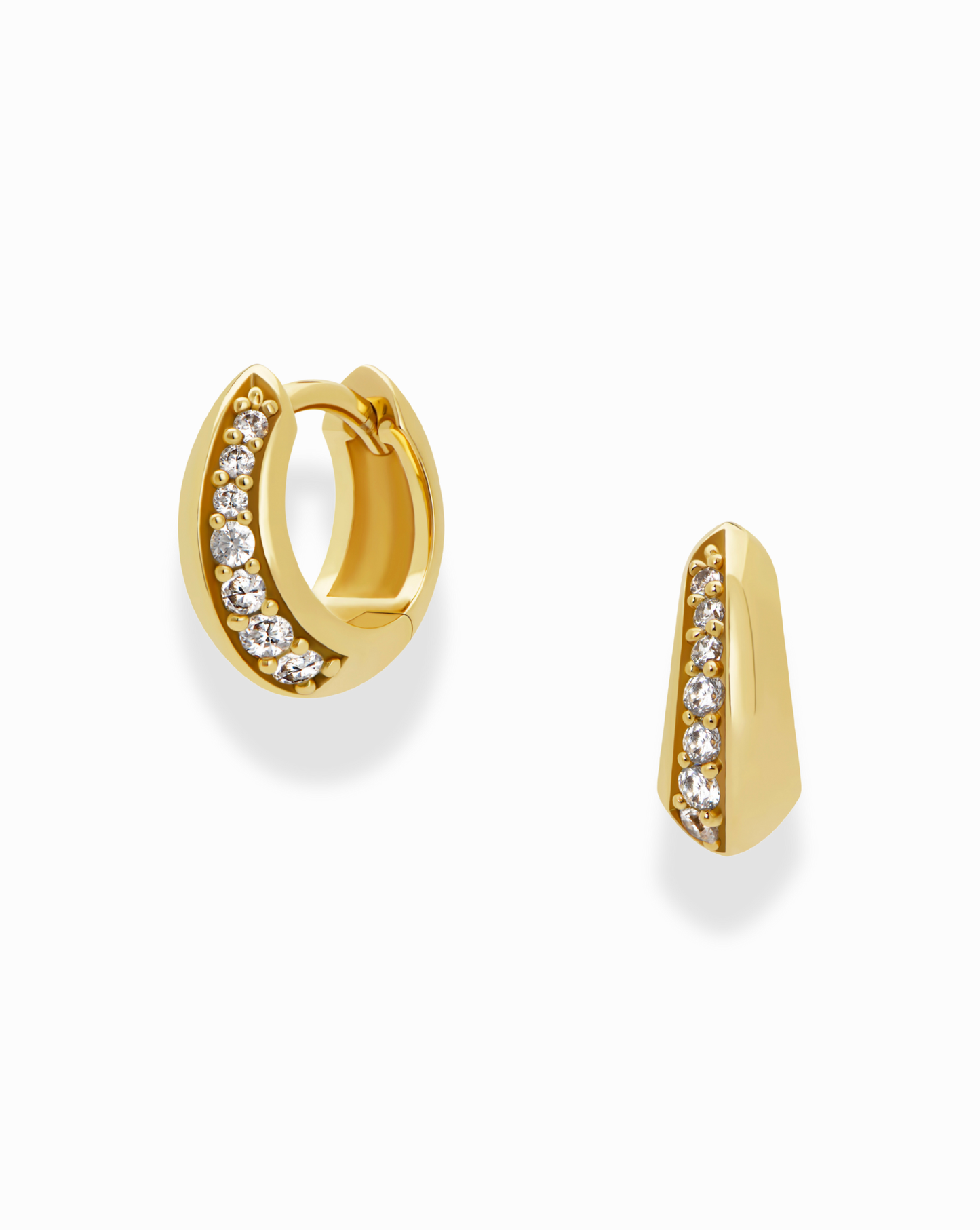 Petite Corey Pave Hoops