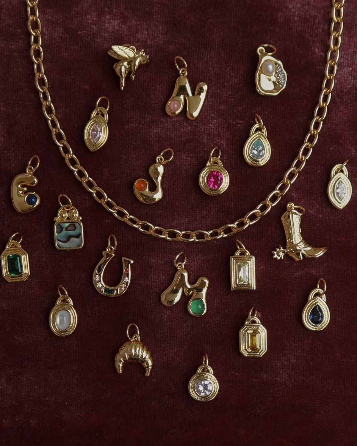 Thea Bubble Letter Charm (backup)