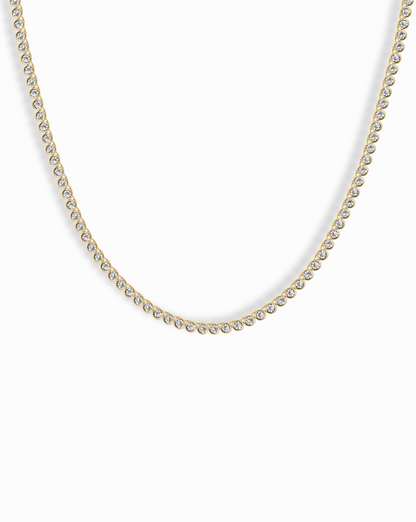 Emma Bezel Tennis Necklace