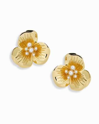 Kira Floral Statement Studs