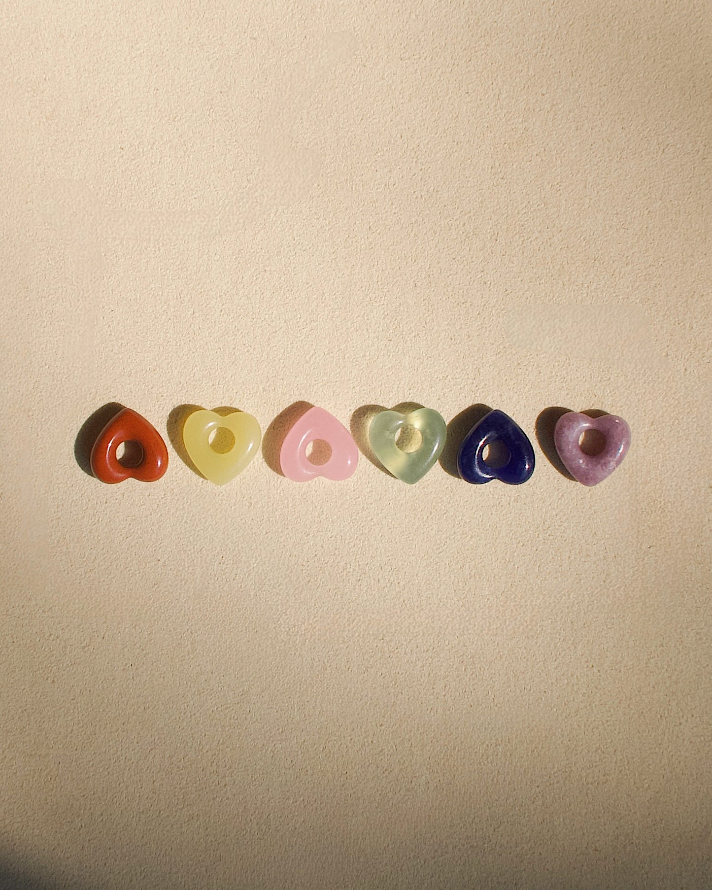 Lola Heart Gemstone Spacer