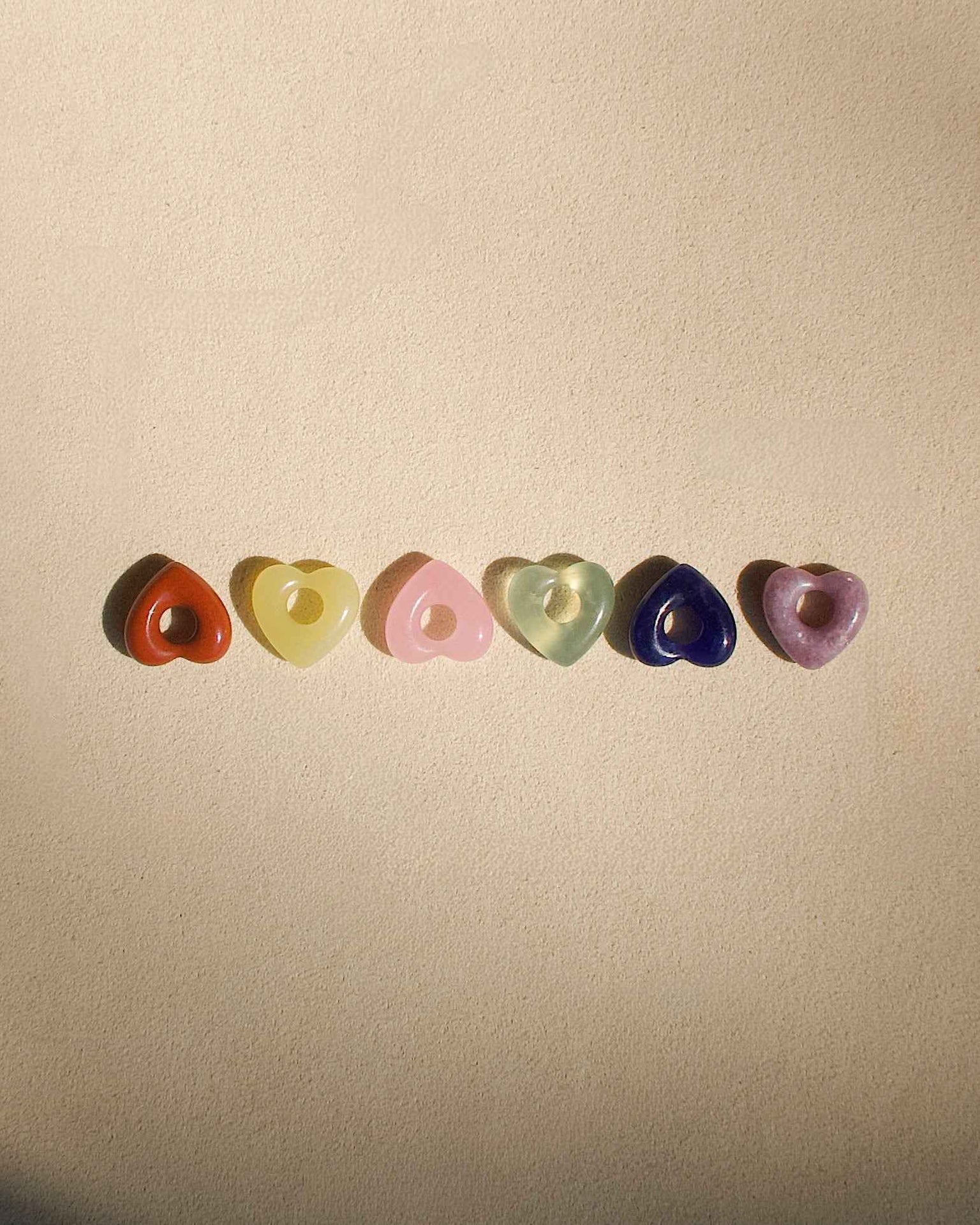 Lola Heart Gemstone Spacer