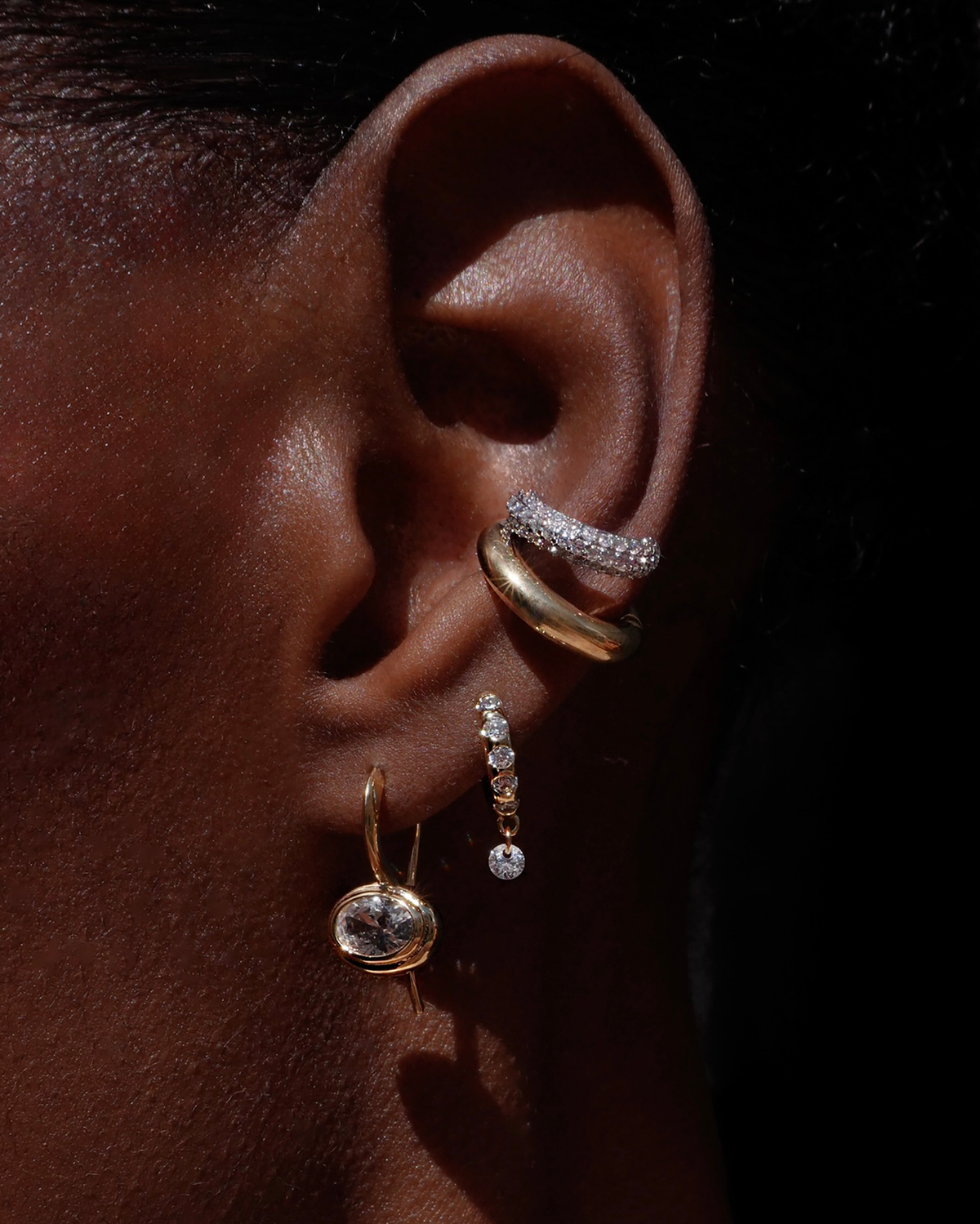 Freya Floating Hoops - Mod + Jo