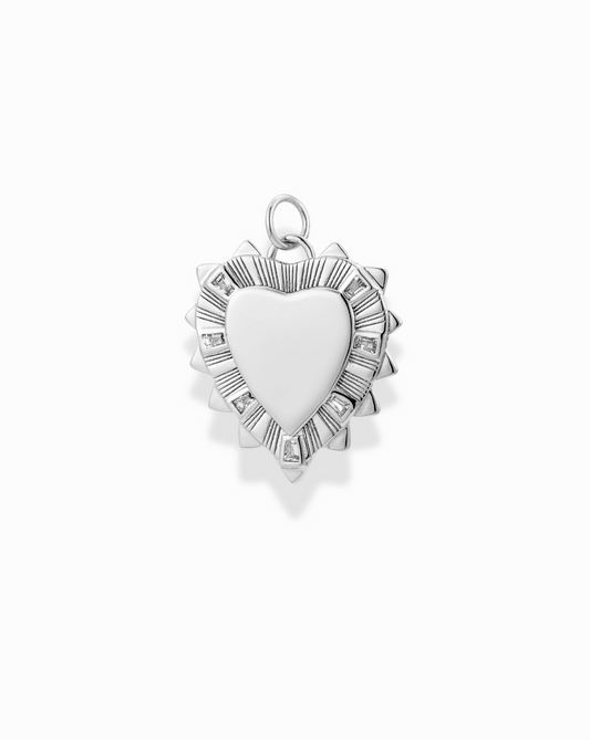 Lynn Engravable Heart Charm - Mod + Jo - Jewelry built to last, advanced plating technology