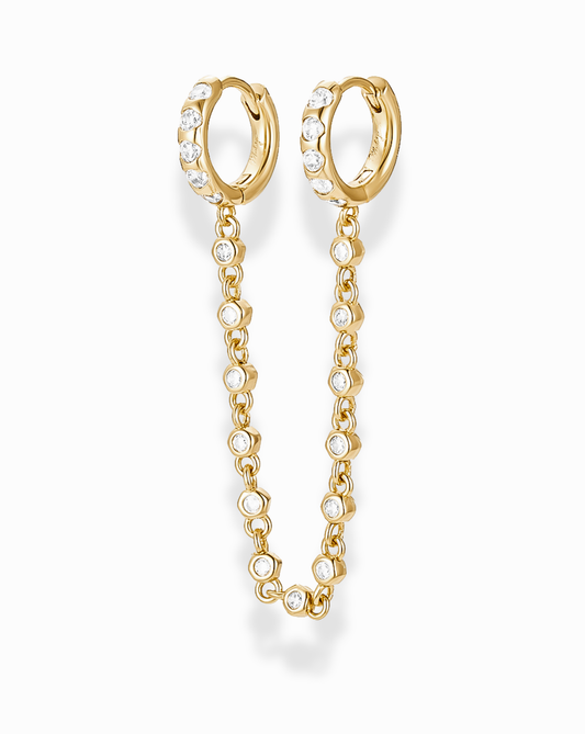 Maren Double Chain Hoop