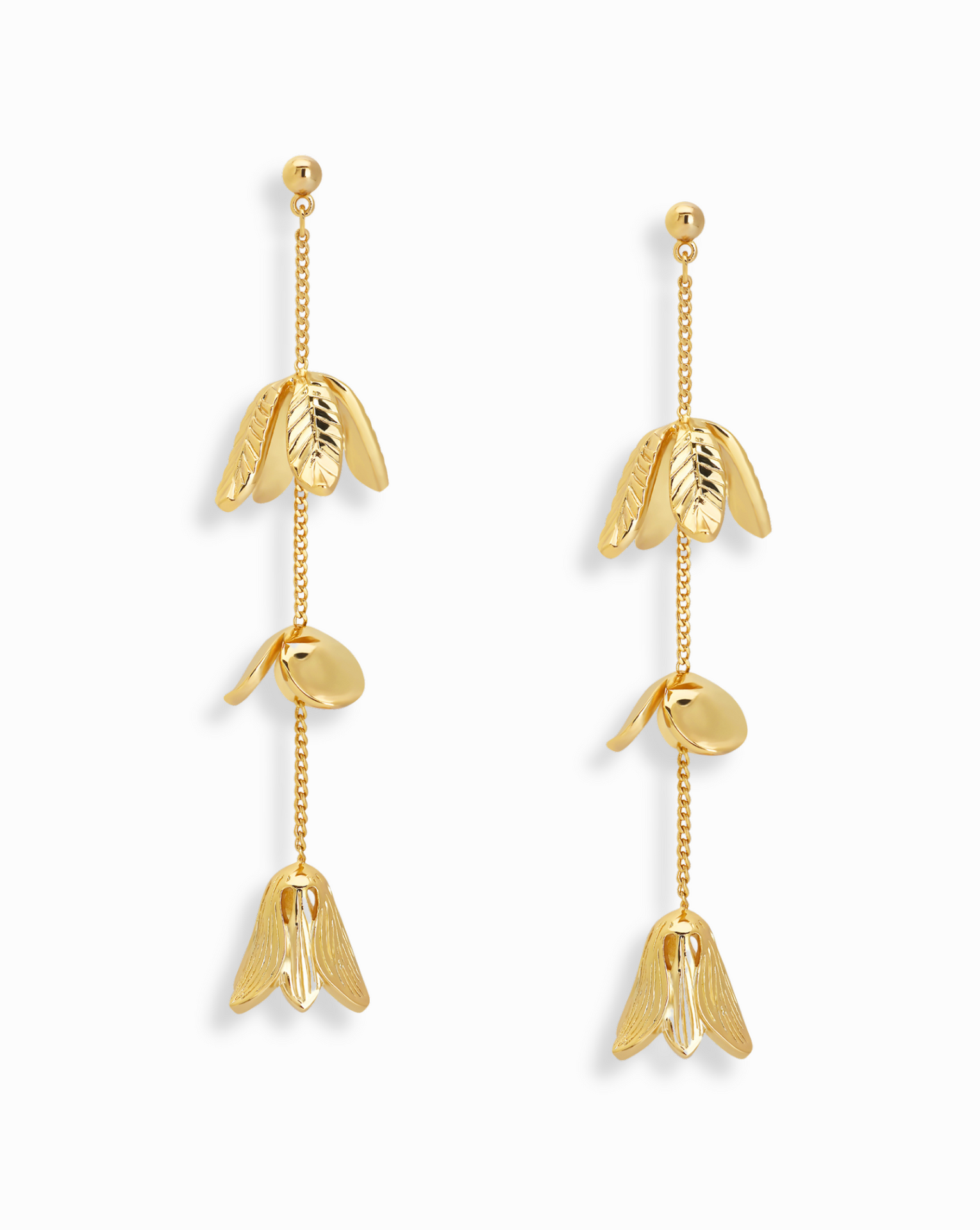 Melanie Floral Drop Earrings - Mod + Jo - Jewelry built to last, advanced plating technology