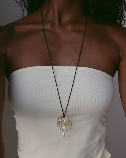 Ashton Spiral Cord Necklace