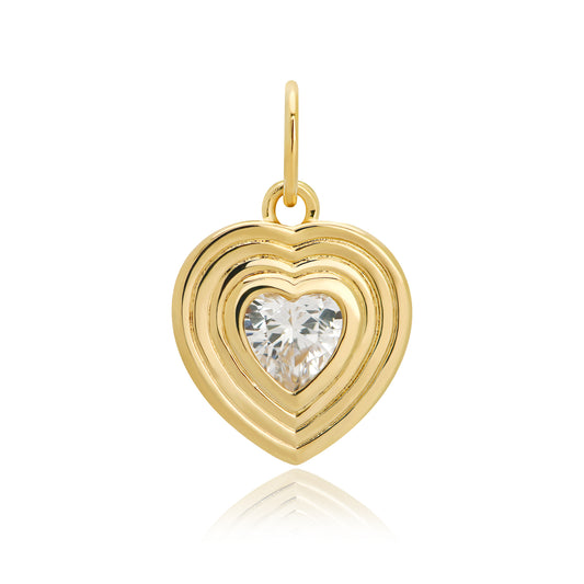 Carsyn Bezel Heart Charm