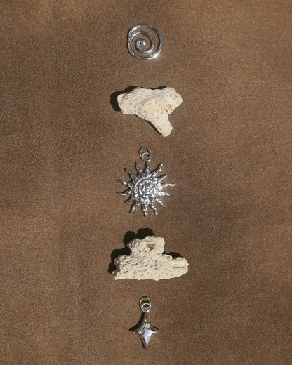 Gillian Spiral Sun Charm - Mod + Jo - Jewelry built to last, advanced plating technology