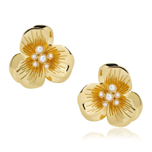 Kira Floral Statement Studs