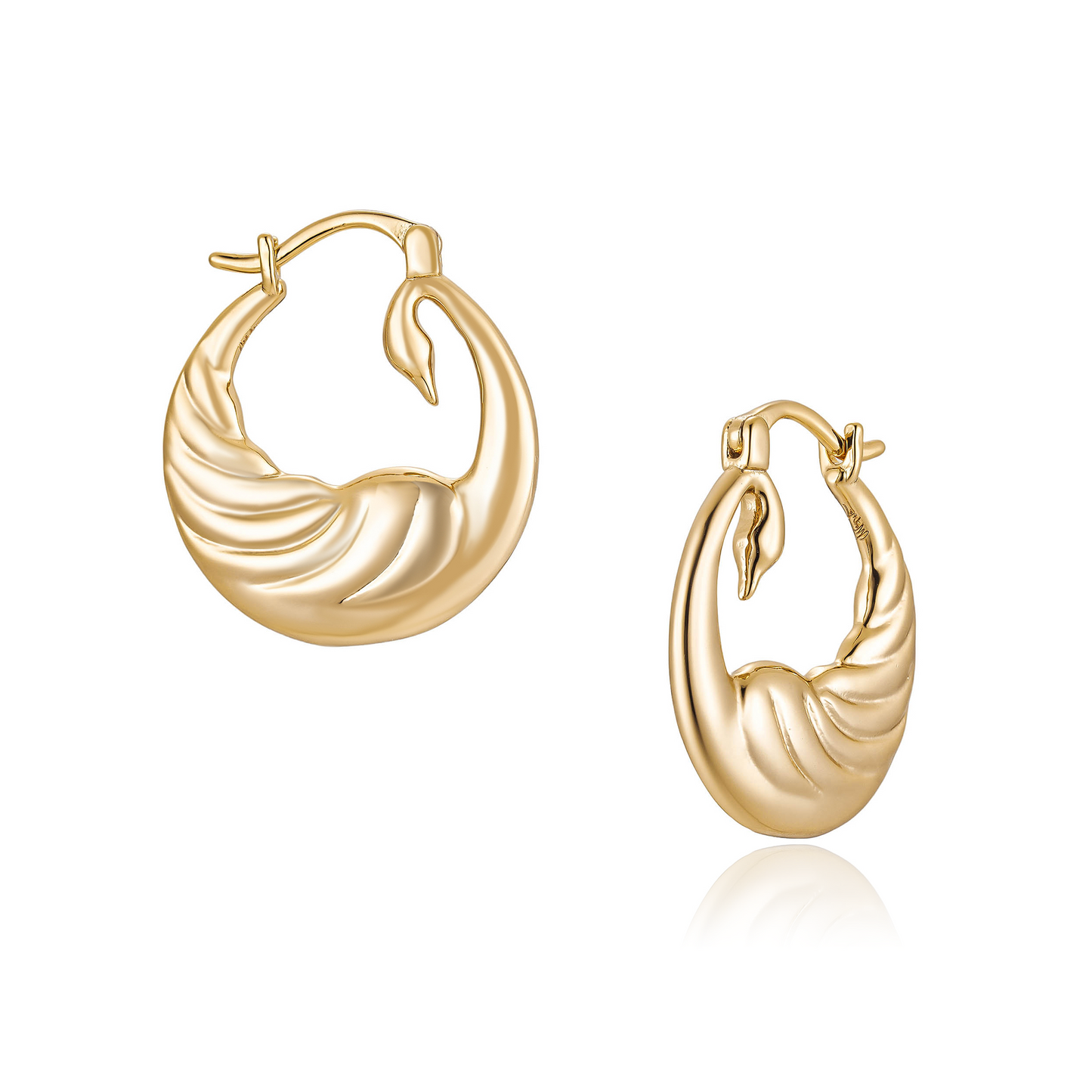 Petite Odette Swan Hoops