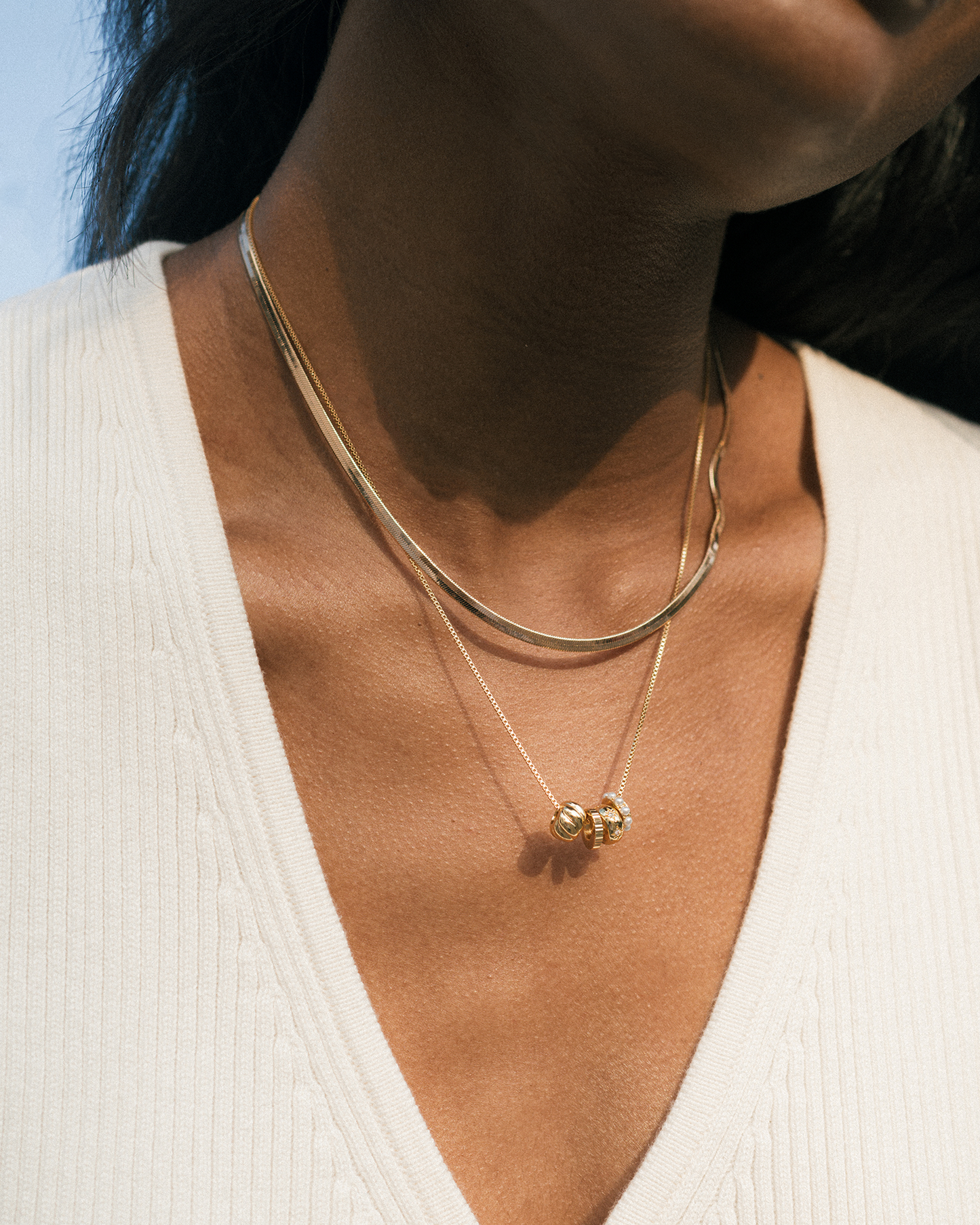 Yvonne Croissant Charm Spacer - Mod + Jo - Jewelry built to last, advanced plating technology