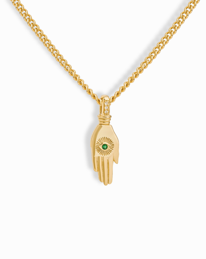 Tasha Hamsa Pendant Necklace - Mod + Jo