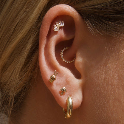 14k Mushroom Stud