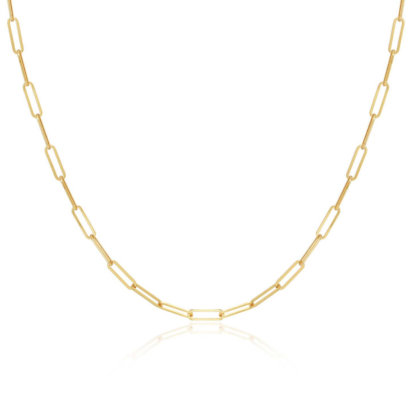 Gene Paperclip Chain Necklace