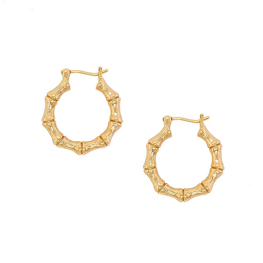 Bamboo Hoops - EARRINGS - MOD + JO